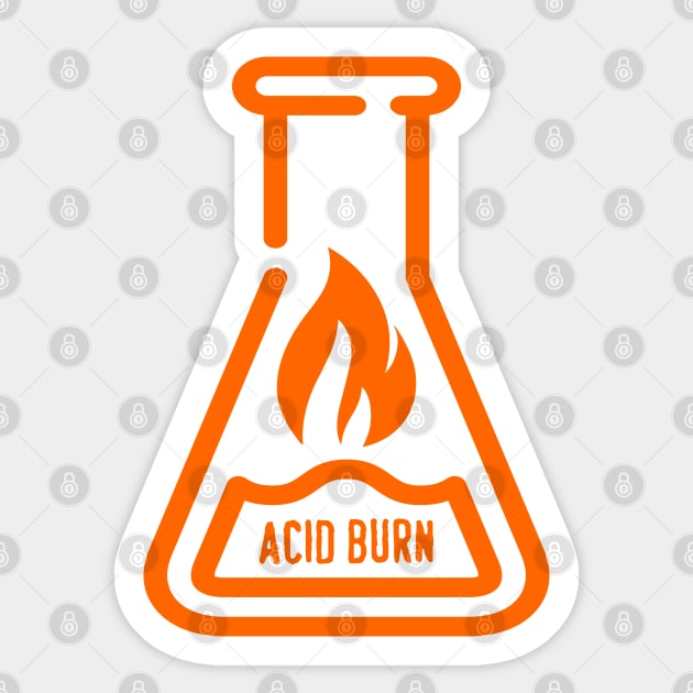 Acid Burn Sticker by OrangeCup